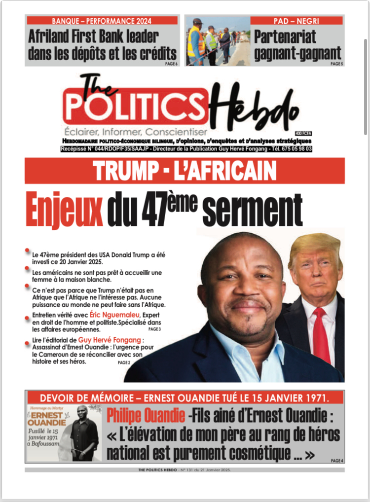 The Politics Hebdo - No 131 (21 Janvier 2025)